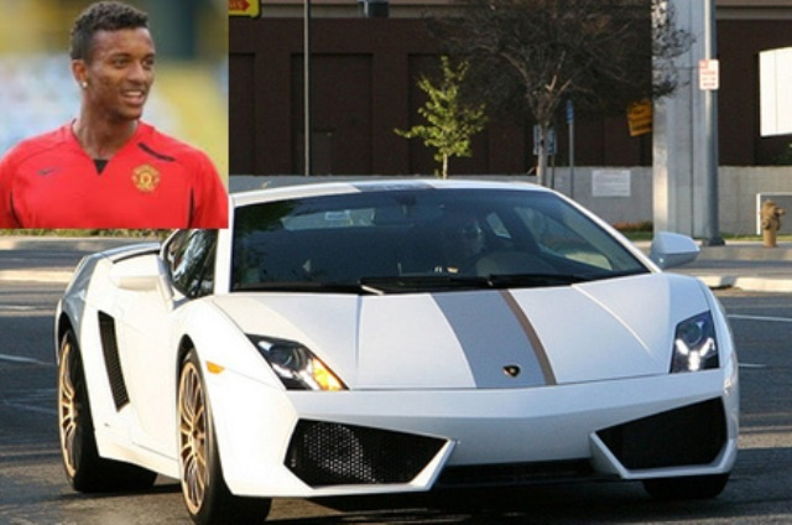 10. Nani - Lamborghini Gallardo - 195K€